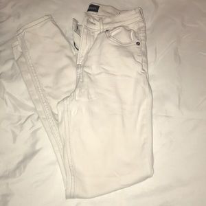 Express white ankle legging high rise jeans